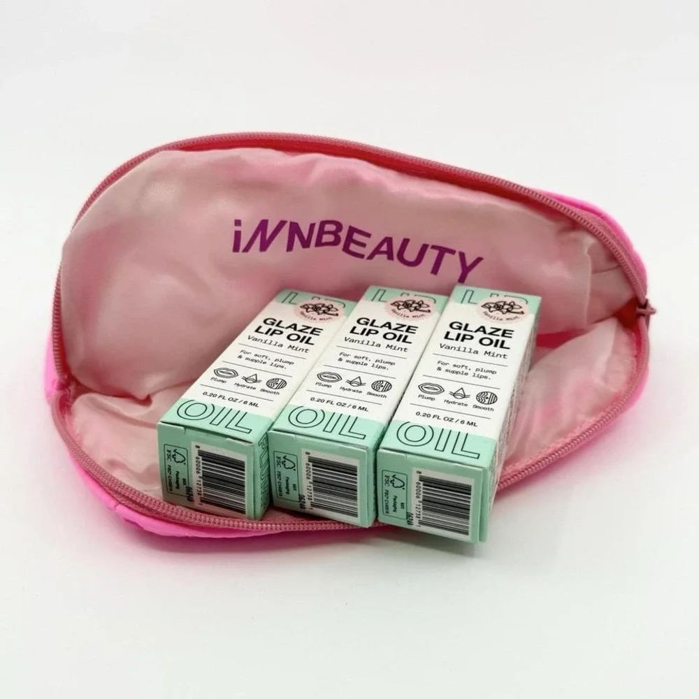 Innbeauty Project Vanilla Mint Lip Glaze Oil 3 PACK NEW Manufacture Sealed